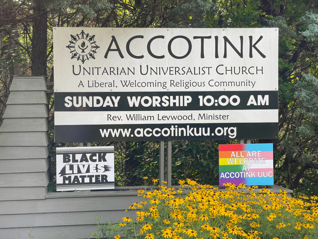 Accotink UUC sign