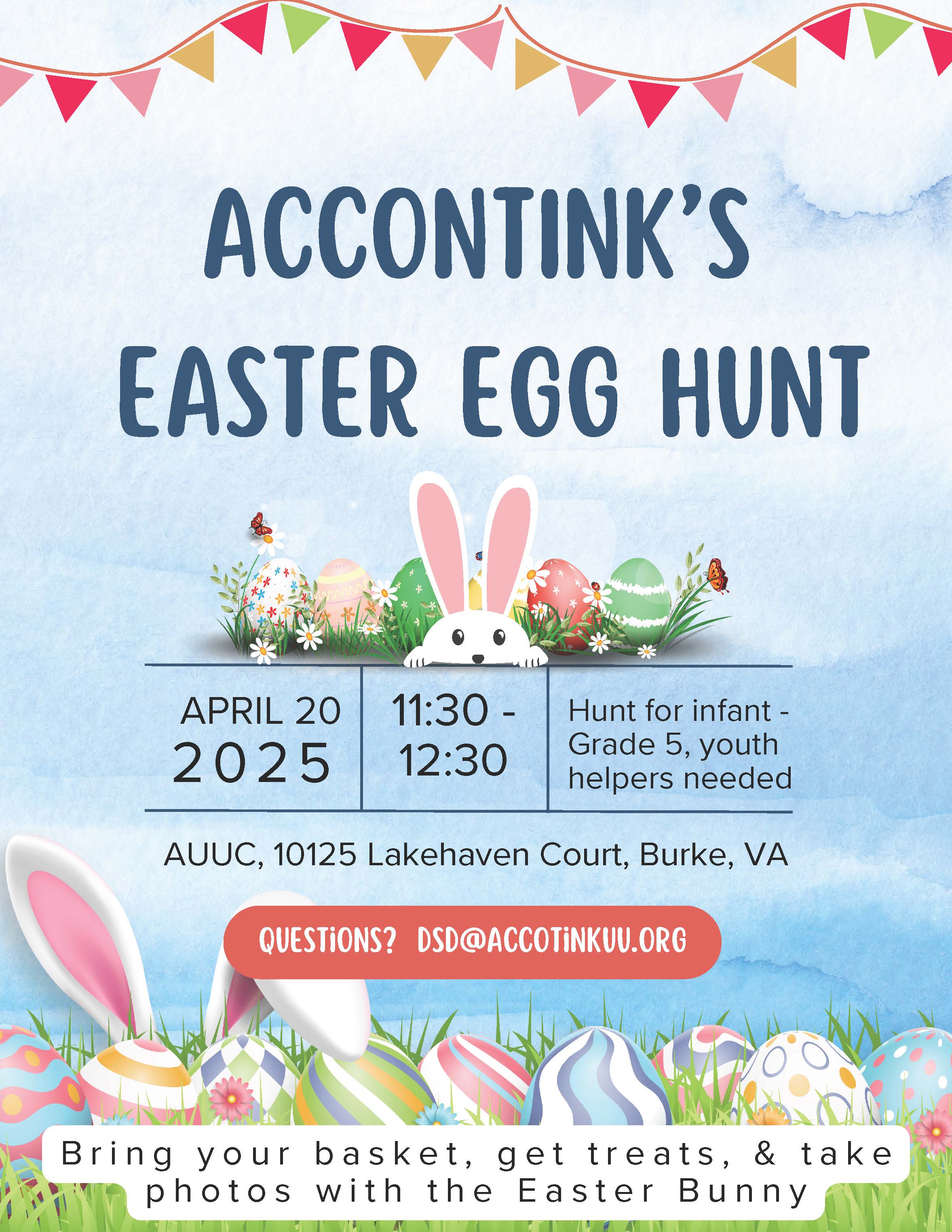 April 20: Easter Egg Hunt - Accotink Unitarian Universalist Church